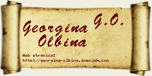 Georgina Olbina vizit kartica